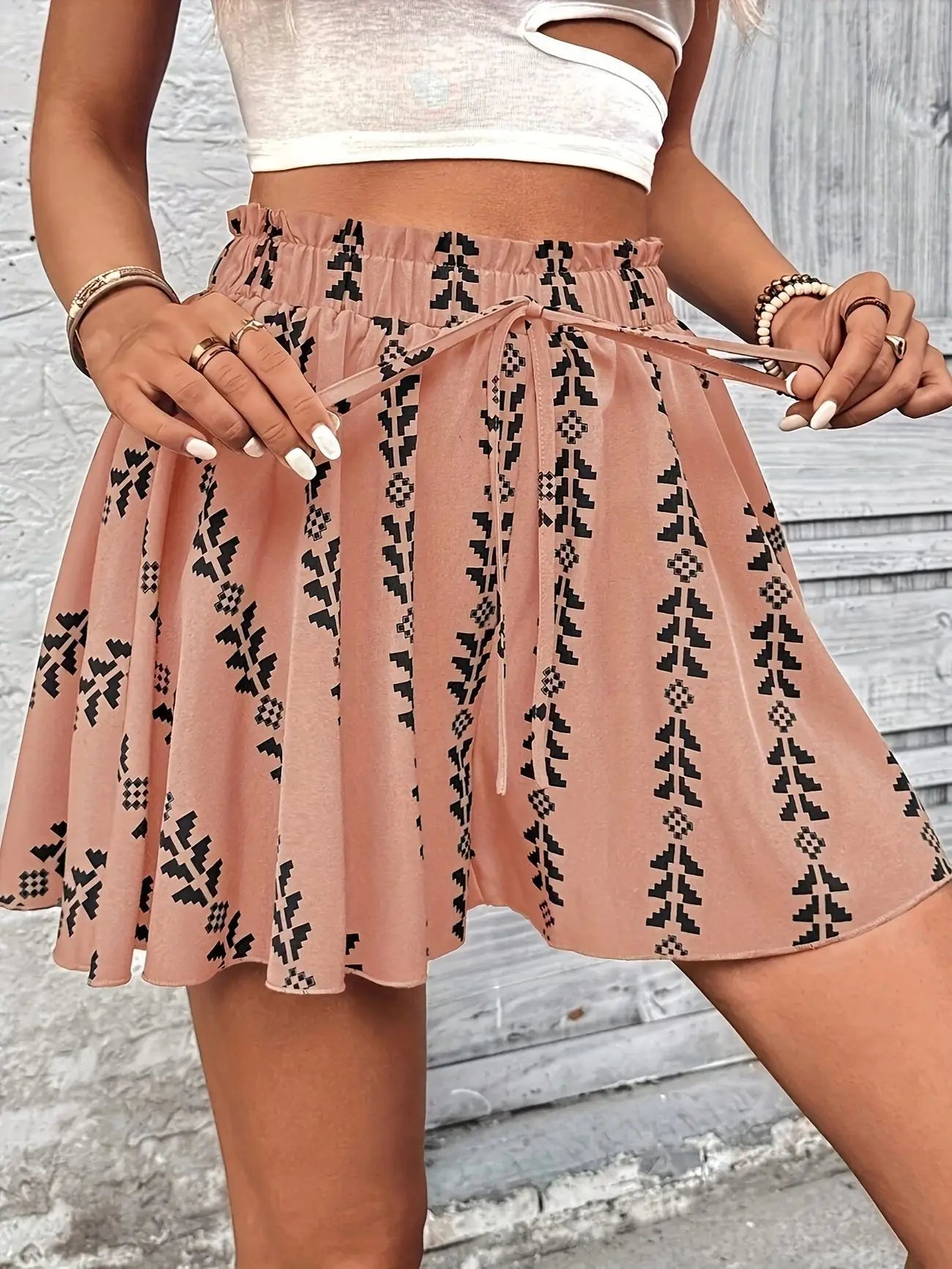 Pantalones cortos acampanados Abigail Boho